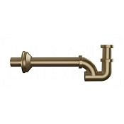 Gessi Сифон для раковины трубный G 1 1/4, цвет: deep bronze brushed PVD 01018#791