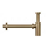 Gessi Сифон для раковины бутылочный G 1 1/4, цвет: warm bronze brushed PVD 01374#726