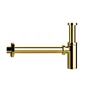 Gessi Сифон для раковины бутылочный G 1 1/4, цвет: gold PVD 01377#246