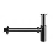 Gessi Сифон для раковины бутылочный G 1 1/4, цвет: black metal PVD 01377#706