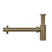 Gessi Сифон для раковины бутылочный G 1 1/4, цвет: deep bronze brushed PVD 01377#791