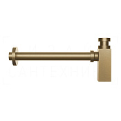 Gessi Сифон для раковины бутылочный G 1 1/4, цвет: warm bronze brushed PVD 01410#726