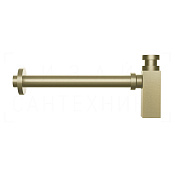 Gessi Сифон для раковины бутылочный G 1 1/4, цвет: brushed brass PVD 01410#727