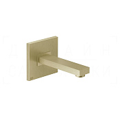 Gessi Rettangolo Излив настенный, длина под заказ, цвет: brushed brass PVD 20118#727