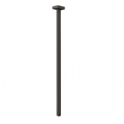 Gessi Rettangolo Излив потолочный для раковины, высота под заказ, цвет: black metal brushed PVD 20199#707