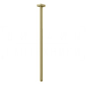 Gessi Rettangolo Излив потолочный для раковины, высота под заказ, цвет: brushed brass PVD 20199#727