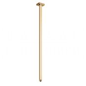 Gessi Rettangolo Излив потолочный для раковины, высота под заказ, цвет: warm bronze PVD 20199#735