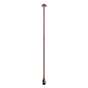 Gessi Goccia Излив потолочный для раковины, высота под заказ, цвет: copper brushed PVD 33799#708