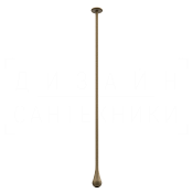 Gessi Goccia Излив потолочный для раковины, высота под заказ, цвет: antique brass 33799#713