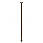 Gessi Goccia Излив потолочный для раковины, высота под заказ, цвет: warm bronze brushed PVD 33799#726