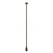 Gessi Goccia Излив потолочный для раковины, высота под заказ, цвет: coffee bronze brushed PVD 33799#761