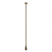 Gessi Goccia Излив потолочный для раковины, высота под заказ, цвет: deep bronze brushed PVD 33799#791