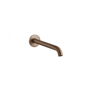 Gessi 316 Излив настенный для раковины, длина под заказ, цвет: copper brushed PVD 54210#708