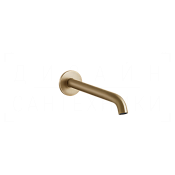 Gessi 316 Излив настенный для раковины, длина под заказ, цвет: warm bronze brushed PVD 54210#726