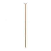 Gessi Anello Излив потолочный для раковины, высота под заказ, цвет: copper PVD 63499#030