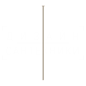 Gessi Anello Излив потолочный для раковины, высота под заказ, цвет: matte greige 63499#273