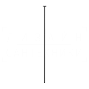 Gessi Anello Излив потолочный для раковины, высота под заказ, цвет: matte black 63499#299