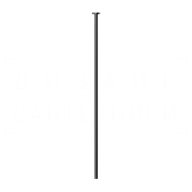 Gessi Anello Излив потолочный для раковины, высота под заказ, цвет: black metal PVD 63499#706