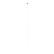 Gessi Anello Излив потолочный для раковины, высота под заказ, цвет: warm bronze PVD 63499#735