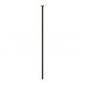 Gessi Anello Излив потолочный для раковины, высота под заказ, цвет: dark bronze 63499#845