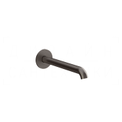 Gessi Origini Излив настенный для раковины, длина под заказ, цвет: black metal brushed PVD 66104#707
