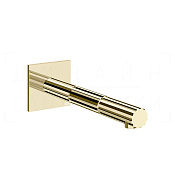 Gessi Incastri Излив настенный для раковины 19,7 см, цвет: brass PVD 75102#710
