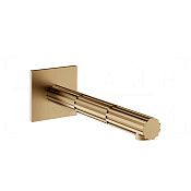 Gessi Incastri Излив настенный для раковины 19,7 см, цвет: warm bronze brushed PVD 75102#726