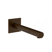 Gessi Incastri Излив настенный для раковины 19,7 см, цвет: dark bronze 75102#845