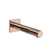 Gessi Incastri Излив настенный для ванны 18 см, цвет: copper PVD 75103#030