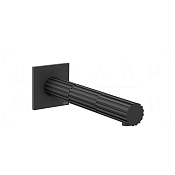 Gessi Incastri Излив настенный для ванны 18 см, цвет: matte black 75103#299