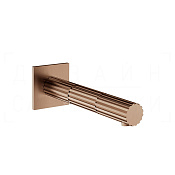 Gessi Incastri Излив настенный для ванны 18 см, цвет: copper brushed PVD 75103#708