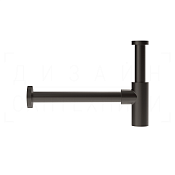Gessi Сифон для раковины бутылочный G 1 1/4, цвет: black metal brushed PVD 01374#707