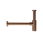 Gessi Сифон для раковины бутылочный G 1 1/4, цвет: copper brushed PVD 01374#708
