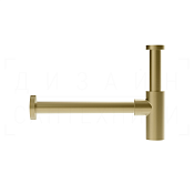 Gessi Сифон для раковины бутылочный G 1 1/4, цвет: brushed brass PVD 01374#727