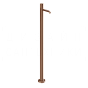 Gessi Habito Смеситель для раковины напольный, внеш. час., излив 16,4 см, цвет: copper brushed PVD 70195#708
