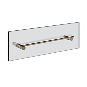 Gessi Incastri Полотенцедержатель для крепления на стекло 35 см, цвет: coffee bronze brushed PVD 75511#761