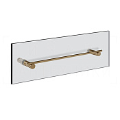 Gessi Incastri Полотенцедержатель для крепления на стекло 35 см, цвет: deep bronze brushed PVD 75511#791