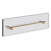 Gessi Incastri Полотенцедержатель для крепления на стекло 50 см, цвет: warm bronze brushed PVD 75513#726