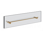 Gessi Incastri Полотенцедержатель для крепления на стекло 65 см, цвет: warm bronze brushed PVD 75515#726
