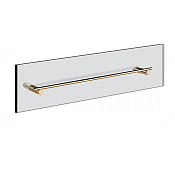 Gessi Incastri Полотенцедержатель для крепления на стекло 65 см, цвет: warm bronze PVD 75515#735