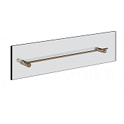 Gessi Incastri Полотенцедержатель для крепления на стекло 65 см, цвет: coffee bronze brushed PVD 75515#761