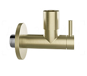 Gessi Запорный кран-фильтр под раковину с подводом воды на 1/2, вывод 3/8, цвет: brushed brass PVD 01411#727