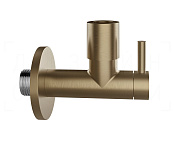 Gessi Запорный кран-фильтр под раковину с подводом 1/2, вывод 3/8, цвет: deep bronze brushed PVD 01411#791