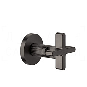 Gessi Inciso Запорный вентиль для термостата, внешняя часть, цвет: black metal brushed PVD 58363#707