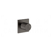 Gessi Incastri Запорный вентиль для термостата, внешняя часть, цвет: black metal brushed PVD 75364#707