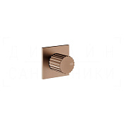 Gessi Incastri Запорный вентиль для термостата, внешняя часть, цвет: copper brushed PVD 75364#708