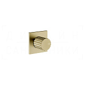 Gessi Incastri Запорный вентиль для термостата, внешняя часть, цвет: brushed brass PVD 75364#727