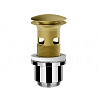 Gessi Донный клапан с переливом “Stop&Go”, цвет: gold brushed 01422#716