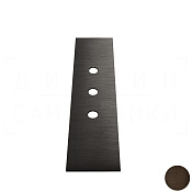 Gessi Пластина для монтажного бокса на 3 отверстия, цвет: dark bronze 01663#845