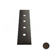 Gessi Пластина для монтажного бокса на 4 отверстия, цвет: dark bronze 01664#845
